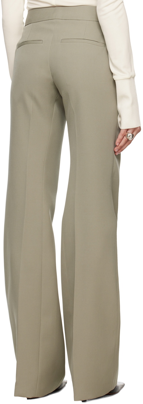 Jil Sander Khaki Flared Trousers Jil Sander