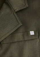 Helmut Lang Modest Wool Waistcoat Green