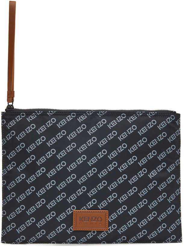 Photo: Kenzo Black Large Sport Monogram Clutch Bag