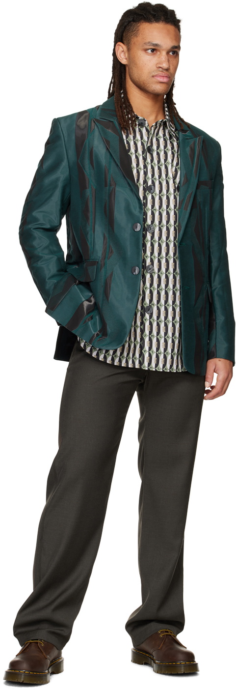 Labrum Green Printed Shirt