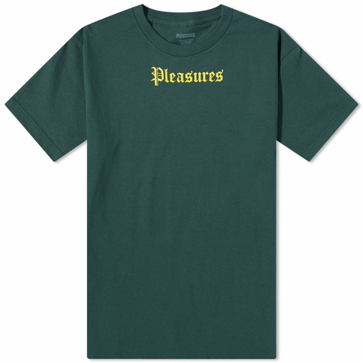 Photo: Pleasures Men's Pub T-Shirt in Dark Green