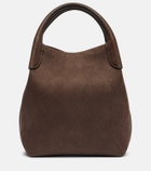 Loro Piana Bale Small leather bucket bag