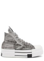 Rick Owens X Converse Drkstar Canvas Hi-top Sneakers Grey