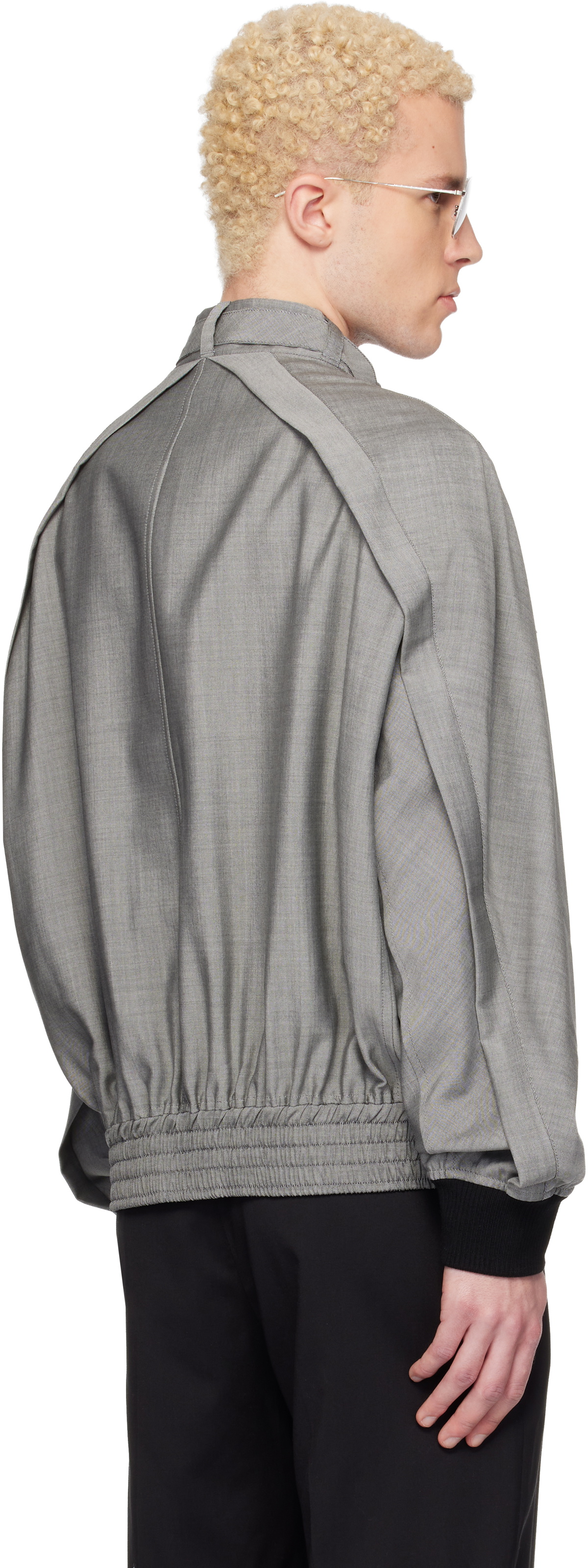 Lanvin Gray Mohair Wool Jacket