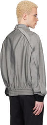 Lanvin Gray Mohair Wool Jacket