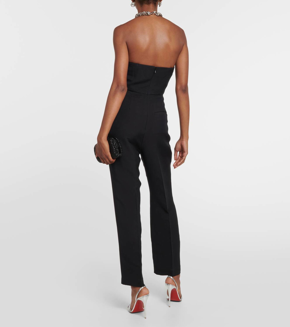 Roland Mouret Strapless wool and silk jumpsuit