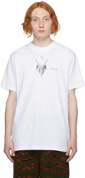 Marcelo Burlon County of Milan White Necklace T-Shirt