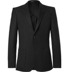 Mr P. - Black Unstructured Worsted Wool Blazer - Men - Black