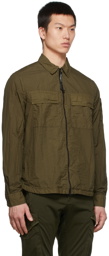 C.P. Company Khaki Taylon L Zipped Shirt