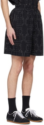 Henrik Vibskov Black Waybill Shorts