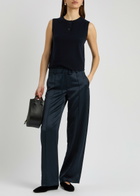Vince Wool-blend Vest Dark Navy