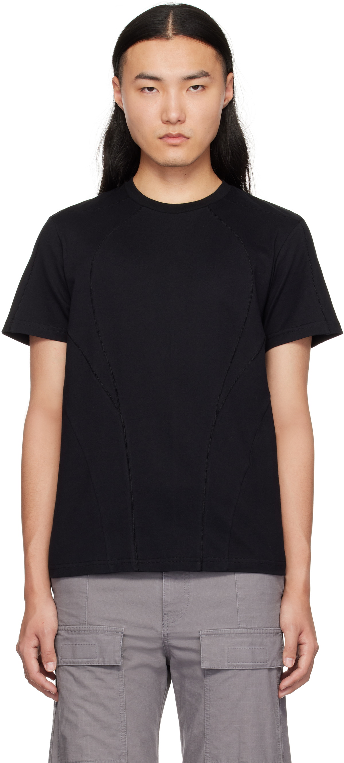 【関税込み】HYEIN SEO ブラック ナイロン Tシャツ Hyein Seo Black Nylon T-Shirt Hyein Seo