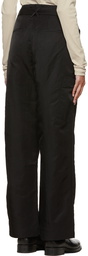 DEVEAUX NEW YORK Black Cinch Belt Trousers