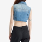 Daily Paper Women's Asola Sleeveless Denim Vest in Light Blue