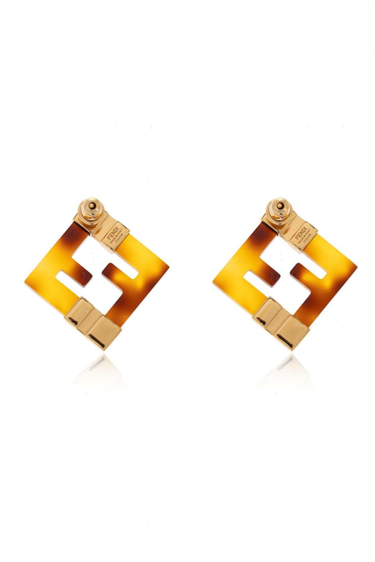 ピアス FENDI PRINTED PLEXIGLASS FOREVER FENDI EARRINGS Printed Plexiglass Forever Fendi Earrings Fendi