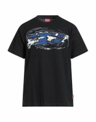 Diesel Mens T-shirt in Black