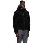 Yves Salomon - Army Reversible Black Shearling Jacket