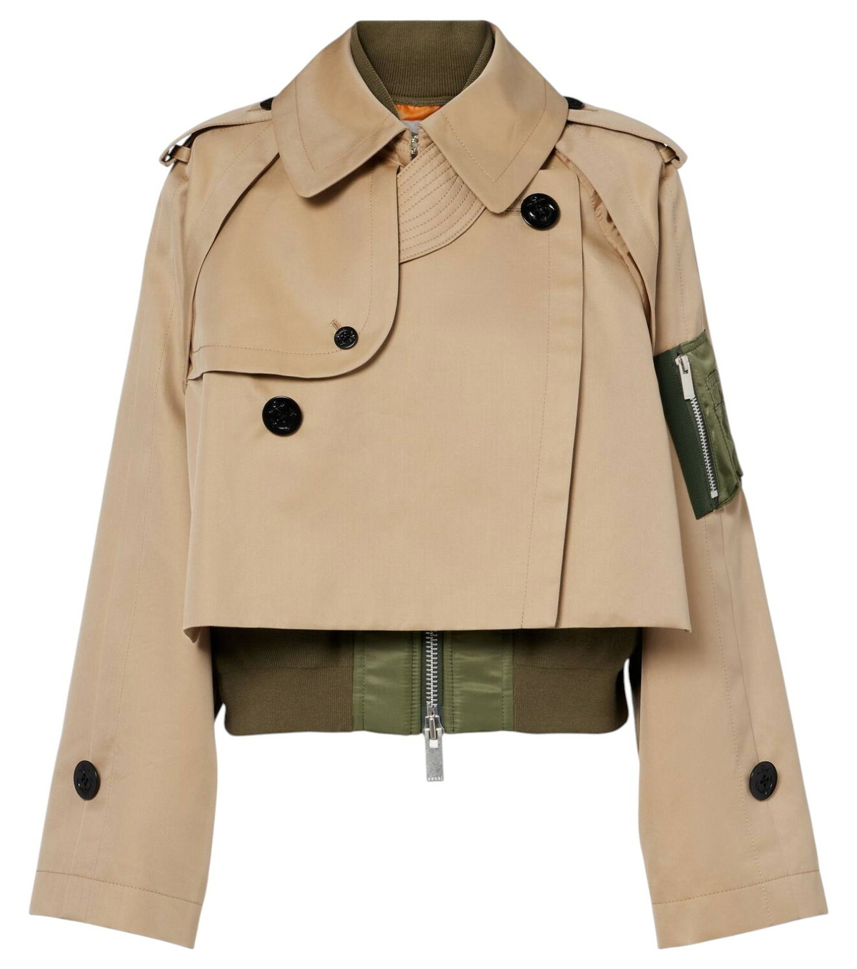Sacai Cotton Gabardine Trench Skirt on SALE | Saks OFF 5TH