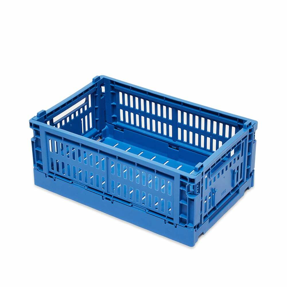 HAY Small Recycled Colour Crate in Electric Blue