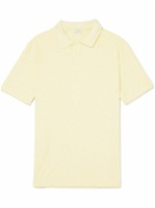 Sunspel - Cotton-Terry Polo Shirt - Yellow