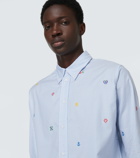 Kenzo - Pixel striped cotton shirt