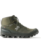 ON - Cloudrock Waterproof Rubber-Trimmed Mesh Boots - Green