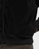 Rhude VELOUR CLASSIQUE ZIP-UP HOODIE Black Mens Zipper