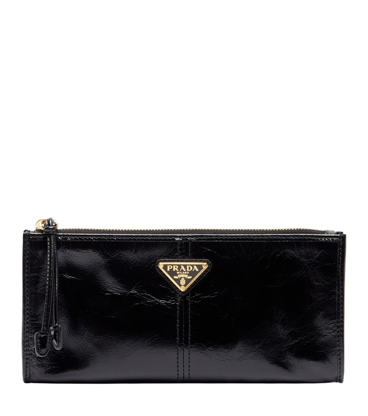 Photo: Prada Logo leather pouch