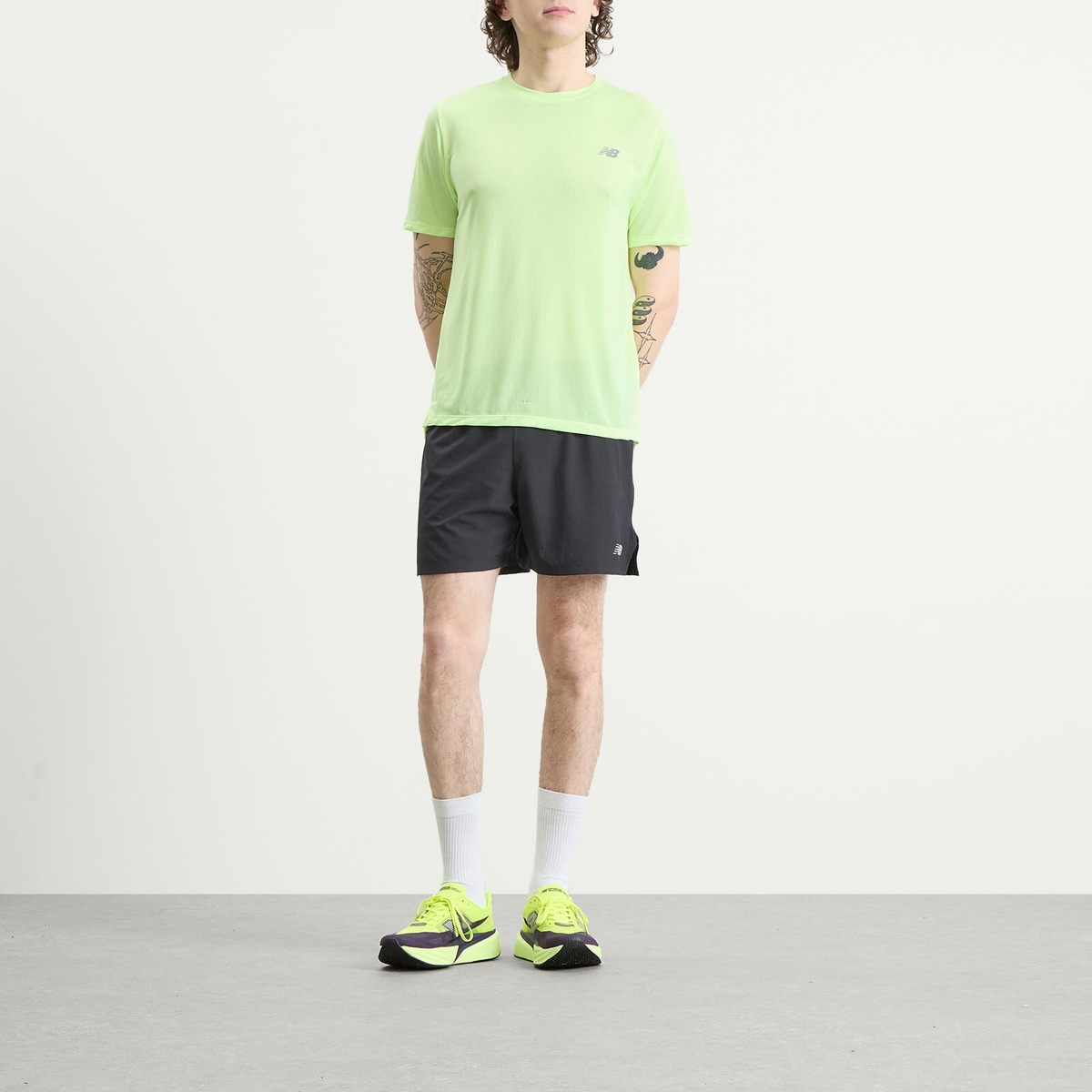 New Balance Running Men's New Balance Athletics T-Shirt in Afterglow Heather