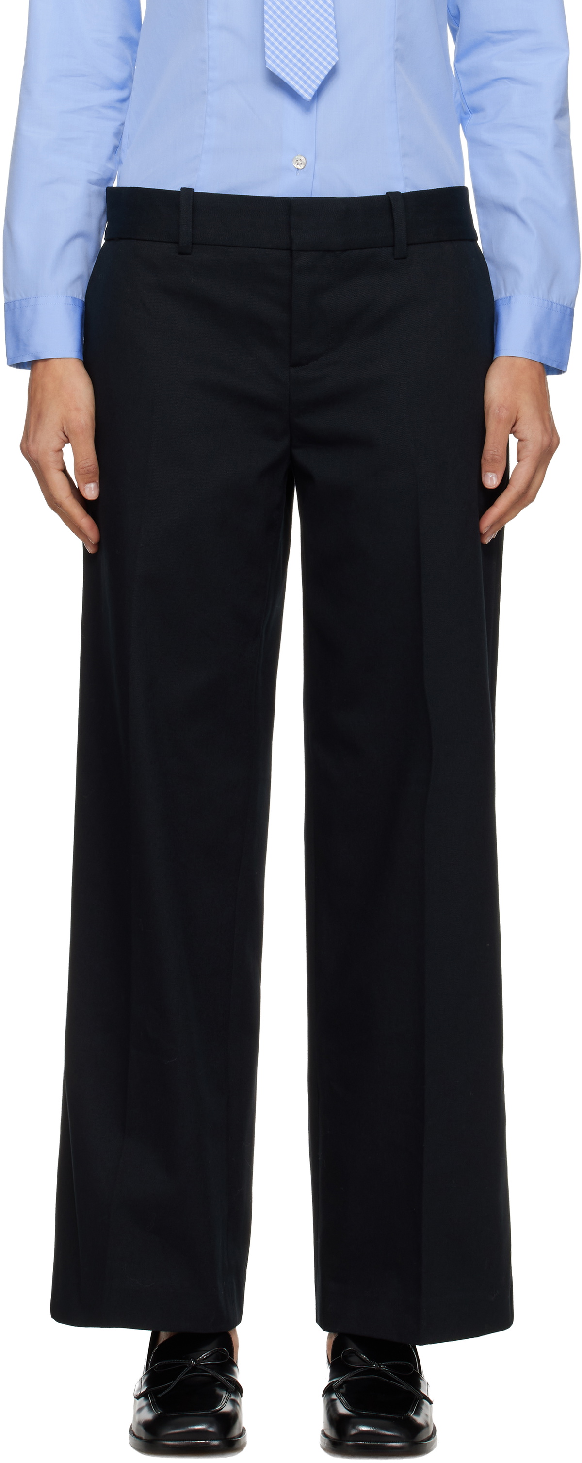 Sandy Liang Black Grandpa Trousers