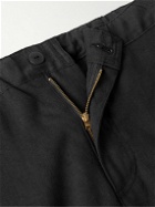 Remi Relief - Straight-Leg Linen-Blend Trousers - Black