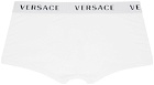 Versace Underwear Two-Pack White Logo Boxers