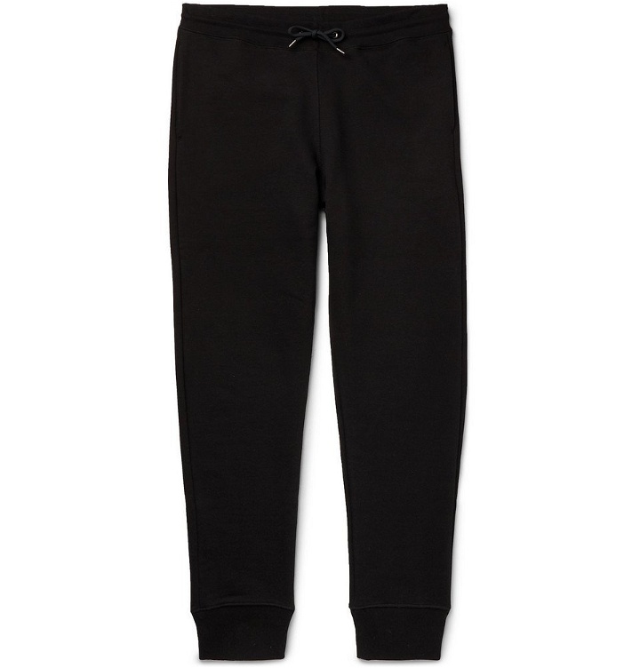 Photo: PS by Paul Smith - Tapered Organic Loopback Cotton-Jersey Sweatpants - Men - Black