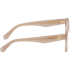 LOEWE Taupe Anagram Glasses