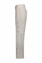Marine Serre Wide Leg Pant In Regenerated Household Linen