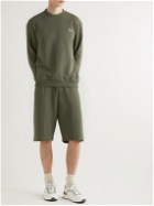 Ermenegildo Zegna - Wide-Leg Cotton-Blend Jersey Drawstring Shorts - Green