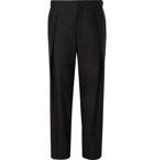 The Row - Jonathan Pleated Cotton Trousers - Black