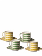 POLSPOTTEN - Set Of 4 Chess Set Espresso Cups