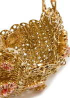 Rabanne 1969 Nano Embellished Metal Disc Shoulder bag - Gold - One Size