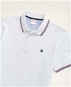 Brooks Brothers Men's Golden Fleece Original Fit Supima Tipped Polo Shirt | White