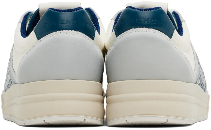Givenchy Off-White & Blue G4 Low Sneakers Givenchy