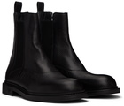 Emporio Armani Black Paneled Chelsea Boots