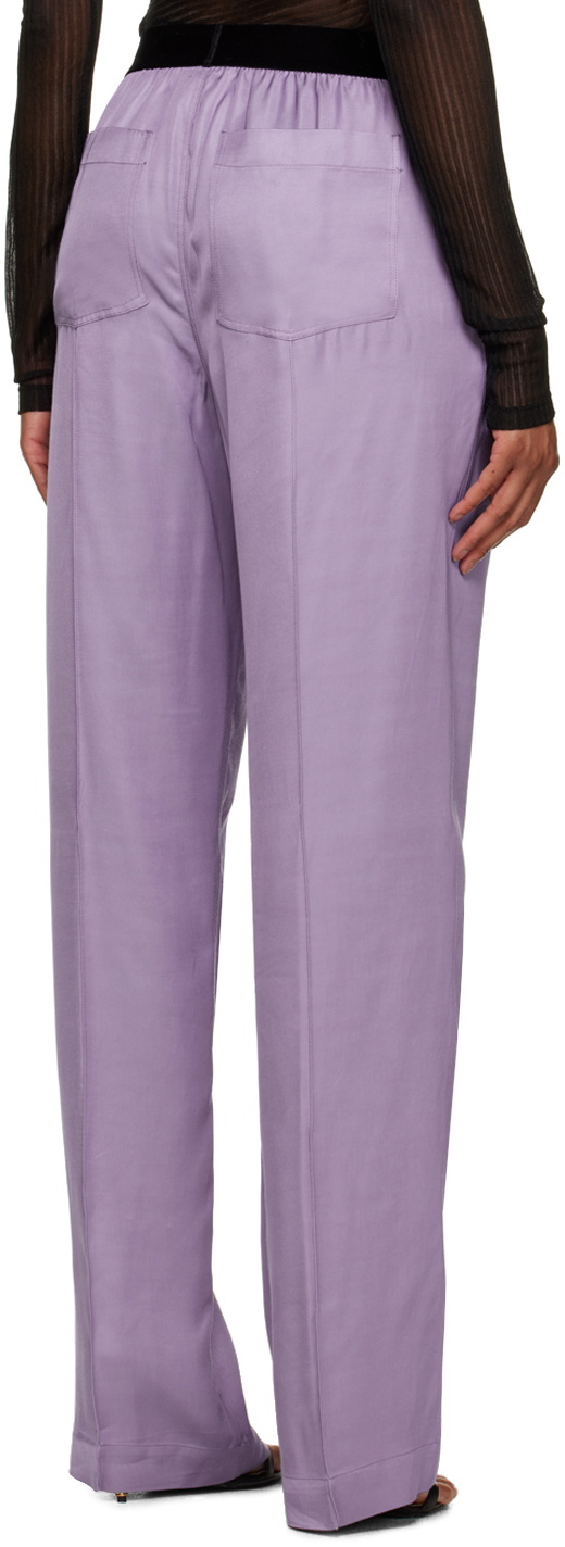 TOM FORD Purple Pinched Seam Lounge Pants TOM FORD