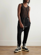 Rick Owens - Champion Basketball Logo-Embroidered Recycled-Mesh Bodysuit - Black