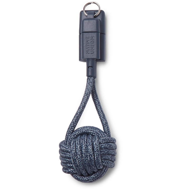 Photo: Native Union - Knot Lightning Cable Key Fob - Blue