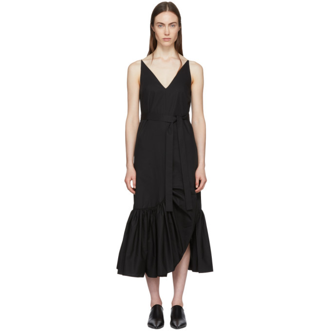 Rosetta Getty Black Ruffle Camisole Dress Rosetta Getty