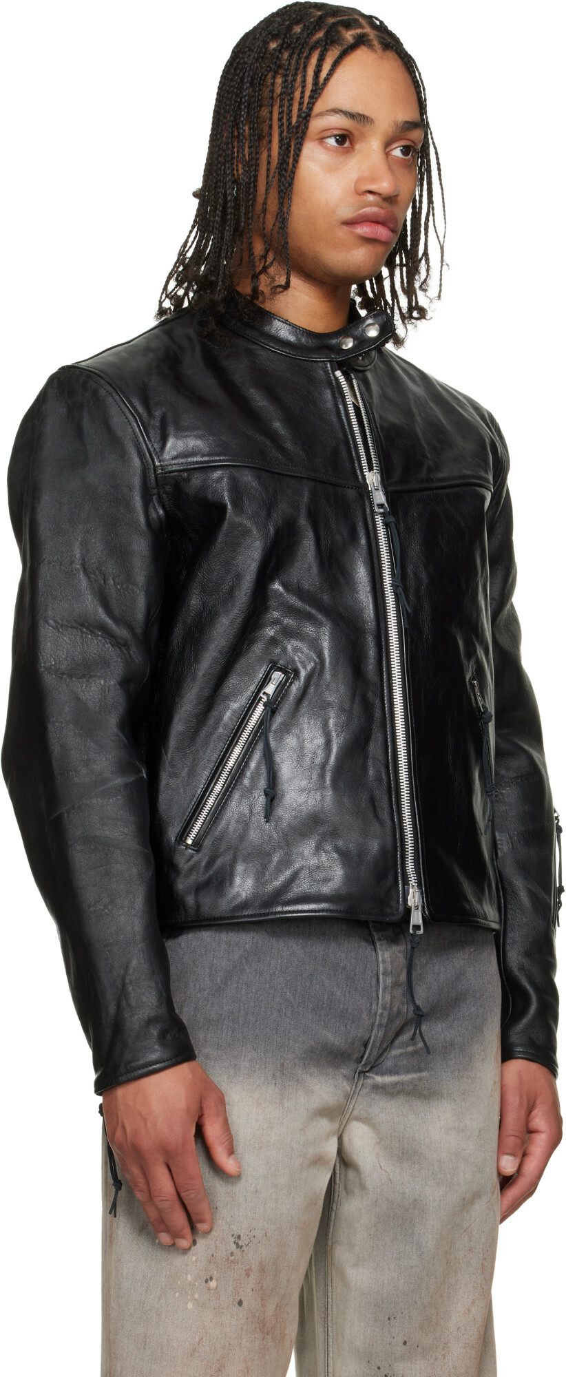 OUR LEGACY Black Yurei Leather Jacket