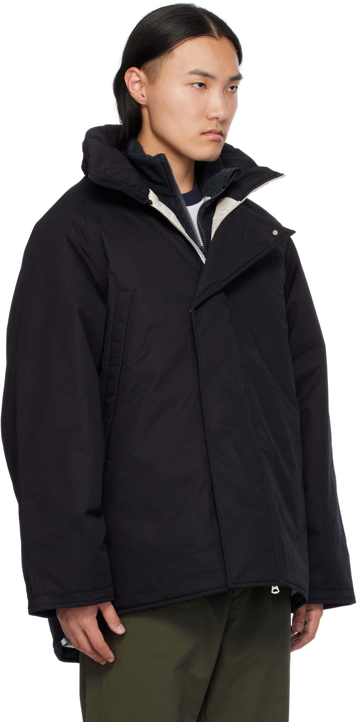 nanamica Black Upper Deck Insulation Jacket Nanamica