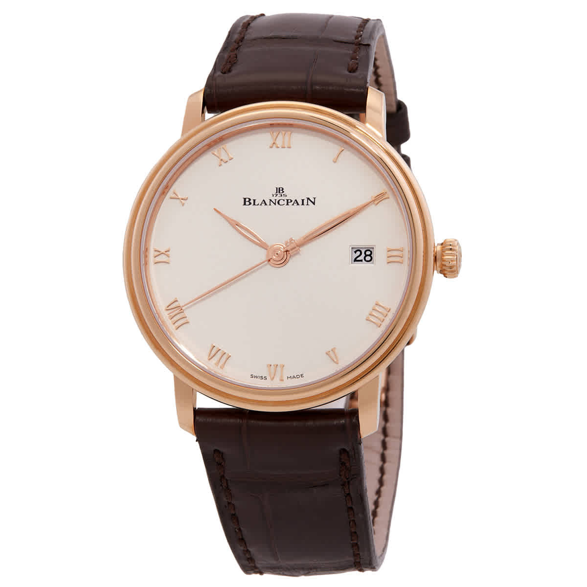 Blancpain Villeret Ultraplate Automatic White Dial Watch 6224 3642 55B