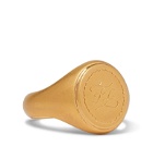 Fendi - Gold-Tone Signet Ring - Gold